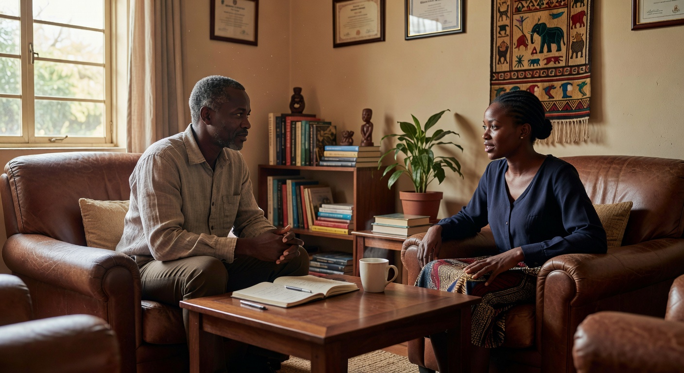 One-on-one coaching session in Kampala